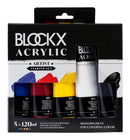 Acrylique fine Blockx - Set de 5 x 120 ml