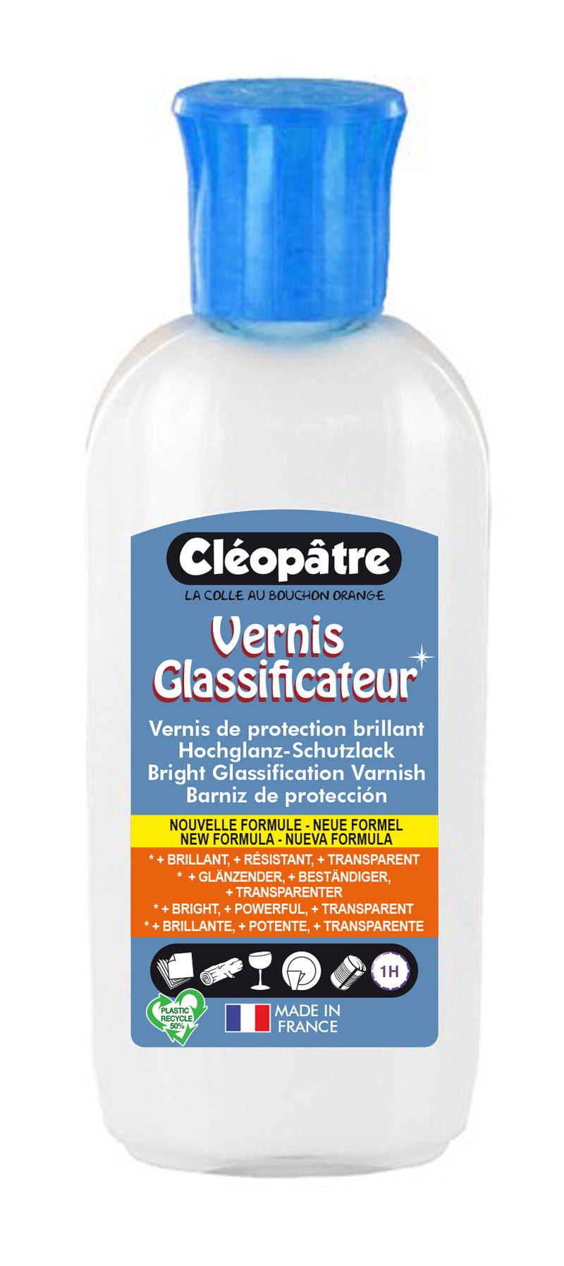 Vernis argile autodurcissante 50ml transparent pour poterie Vernis argile autodurcissante 50ml transparent pour poterie
