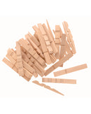 Demi pinces à linge en bois 72mm 100pcs