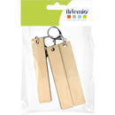 Porte-clés bois rectangle x3