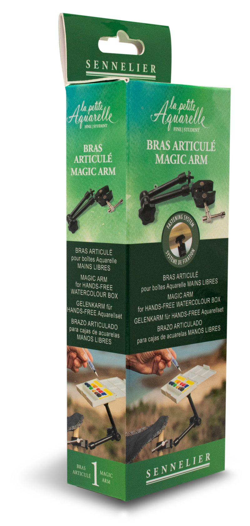 Bras articulé mains libres pour boîtes Aquarelle