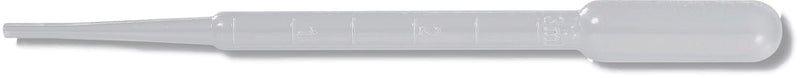 Pochette de 5 pipettes longues graduées 155 mm