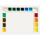 Palette céramique rectangulaire 18 cases