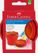 Gobelet à eau pliable rouge clic & go