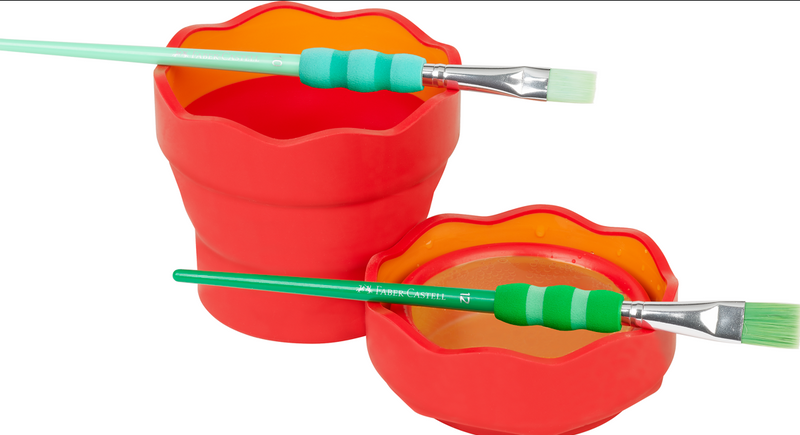 Gobelet à eau pliable rouge clic & go