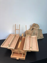 Coffret de rangement en hêtre naturel