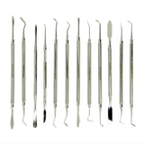 Set 12 pièces outils modelage type "dentiste"