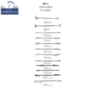 Set L de 12 outils plâtre assortis