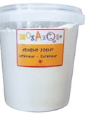Ciment-joint seau 1kg - Coloris blanc