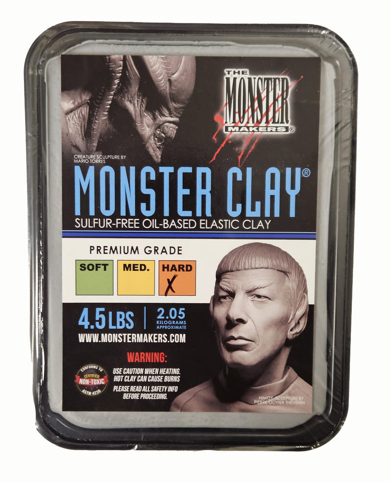 Pâte à modeler Monster Clay Hard Gris