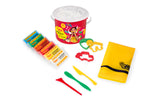 Pâte à modeler plastilina Super seau x6 50g + accessoires