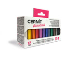 Set 12 mini-pains 25g pâte polymère Cernit - Couleurs basiques