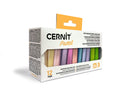 Set 12 mini-pains 25g pâte polymère Cernit - Couleurs pastels