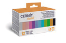 Set 12 mini-pains 25g pâte polymère Cernit - Couleurs pastels
