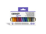 Set 12 mini-pains 25g pâte polymère Cernit - Couleurs effets
