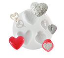 Mini moule coeurs en silicone ø 70 mm