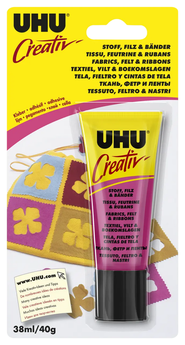 Colle tissu, feutrine et rubans Uhu creativ