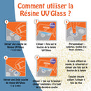Résine UV LED-UV'Glass flacon 25gr
