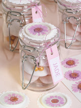 Fleurs séchées pressées - 16 pièces - Marguerites mauves - Artemio