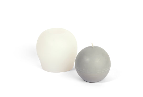 Moule bougie silicone sphère