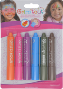 Lot de 6 sticks couleurs Arc en ciel