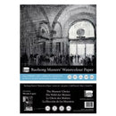 Bloc de papier aquarelle collé 4 côtés Masters Baohong 20x20 300g 20 feuilles grain fin