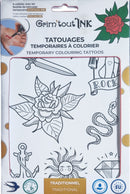 Grim'Tout Tatoos - Tatouages temporaires - 3 modèles