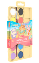 Boîte de 12 pastilles aquarelle Kawaii - Jovi