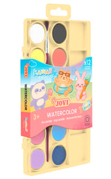 Boîte de 12 pastilles aquarelle Kawaii - Jovi