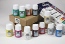 Set Explorations couleurs moirées peinture tissu Setacolor 12x20ml
