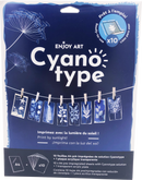 Pochette Papier Cyanotype avec 1 plaque transparente