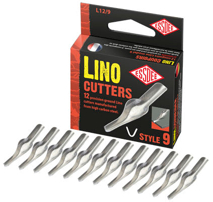 Boîte de 12 gouges lino n°9