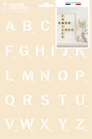 Pochoir A4 - Alphabet jeu