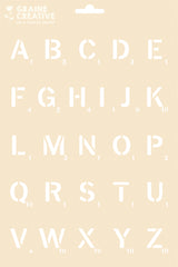 Pochoir A4 - Alphabet jeu