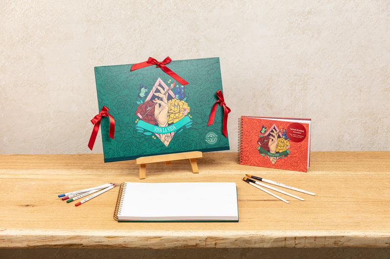 Carton à dessin Frida Kahlo 28 x 38 cm avec cordon