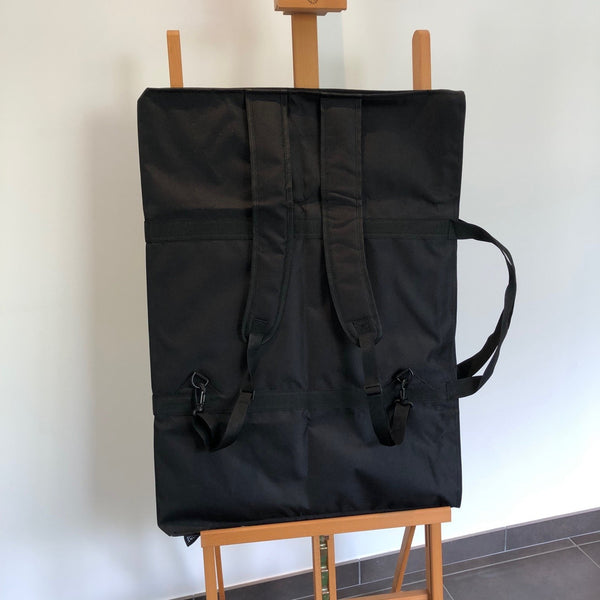 Sac souple PVC noir 59x79x5 raisin avec sangles