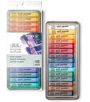 Boîte métallique de 15 pastels tendres Winsor & Newton