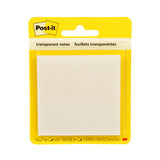 Notes Post-it® transparentes,73 mm x 73 mm, 36 feuilles/bloc, 1 bloc/paquet