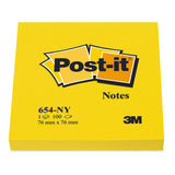 Notes Post-it®, Couleurs Néon, 76 mm x 76 mm, 100 Feuilles/Bloc, 6 Blocs/Paquet, 100% PEFC, SGSCH-PEFC-COC-110078