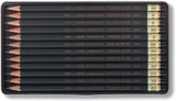 Set de 12 crayons graphite K1900 Toison d'Or de 8B à 2H - Koh I Noor Hardtmuth