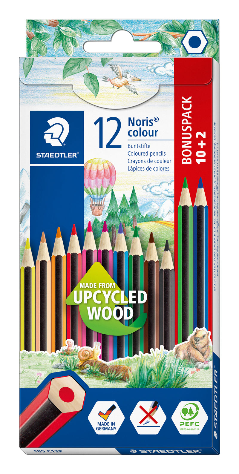 Crayon aquarelle Noris, étui carton de 12 crayons