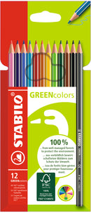 Pochette de 12 crayons de couleur Greencolor
