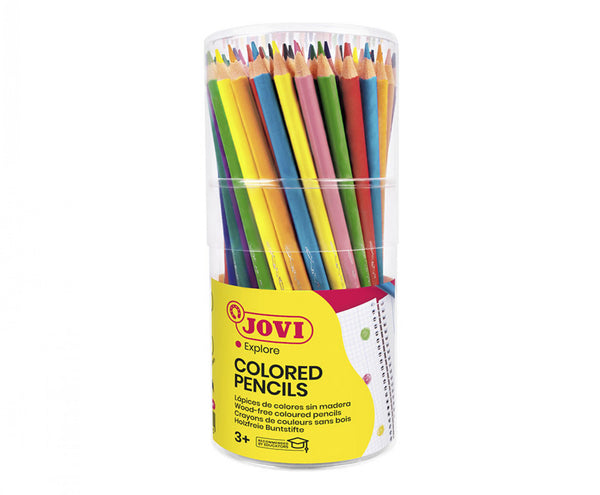 Crayons de couleurs triangulaires pot 84 Jovi explore