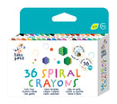 Boîte de 36 crayons spiralés à la cire Haku Yoka