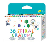 Boîte de 36 crayons spiralés à la cire Haku Yoka