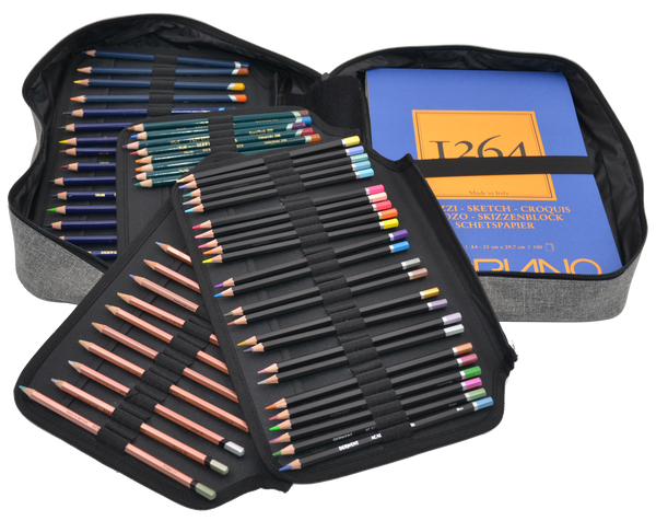 Maxi Malette vide de rangement pour 220 crayons