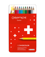 Boîte métal 12, 18 ou 30 crayons Swisscolor - Caran d'Ache