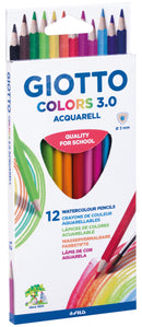 Etui de 12 crayons Aquarellables