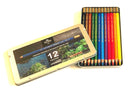 Boîte métal de 12 crayons aquarellables Mondeluz
