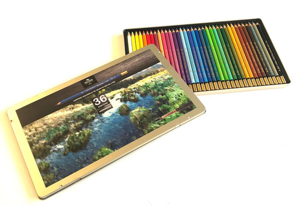 Boîte métal de 36 crayons aquarellables Mondeluz